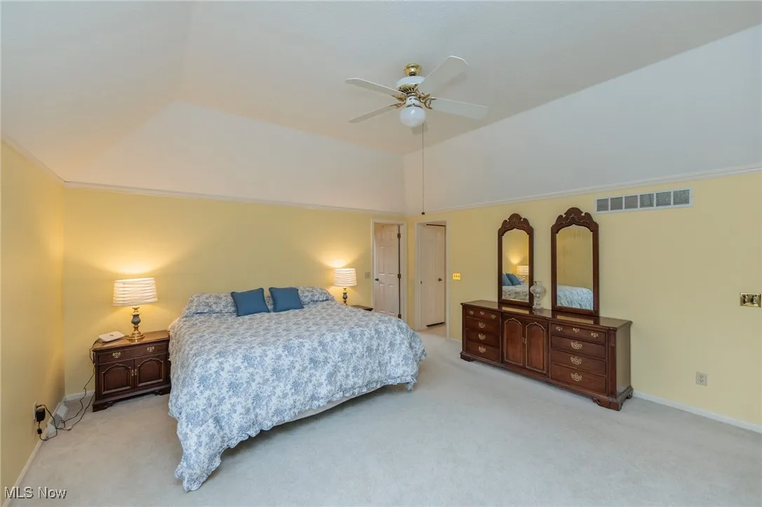 Large primary bedroom offering an ensuite primary bath and walk-in closet.