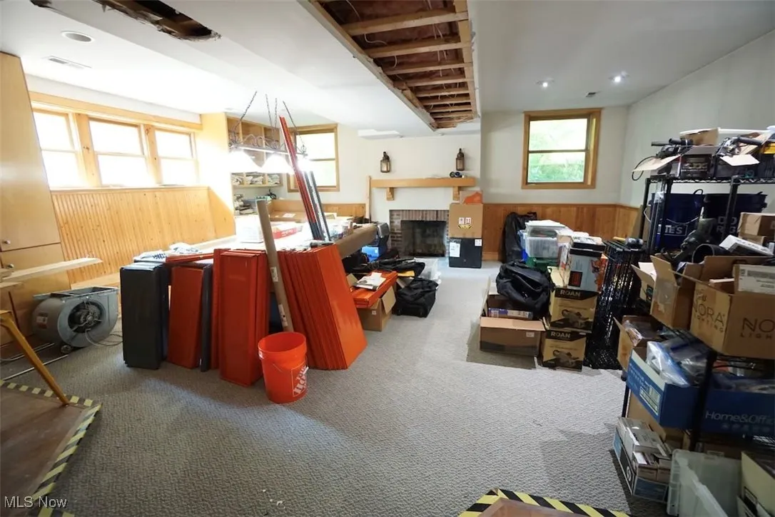 View of lower level rec room