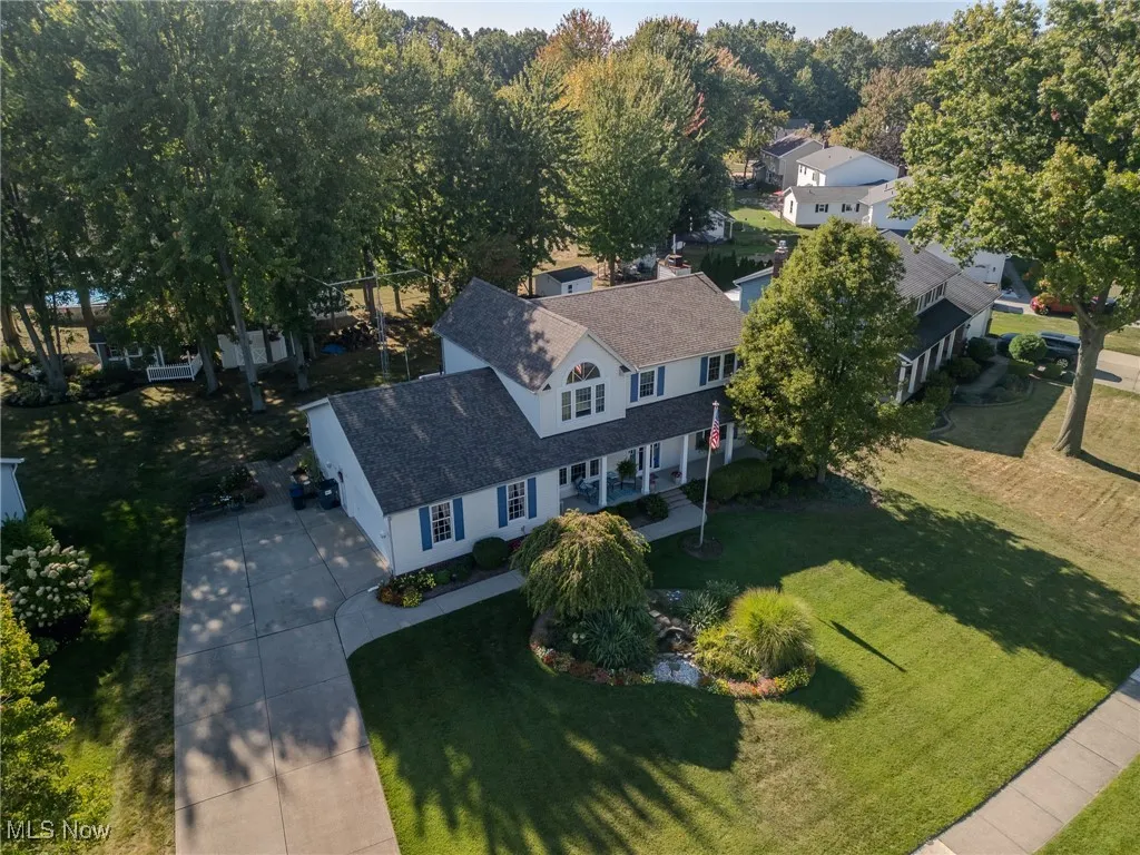 View from above of property