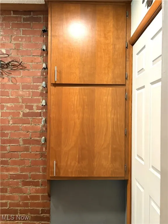 More Pantry storage with natural wood doors