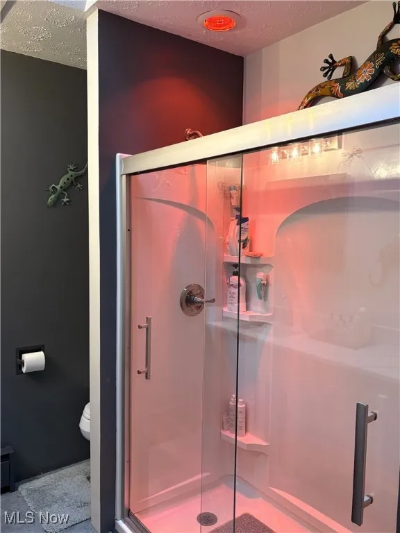 Heat lamp over shower
