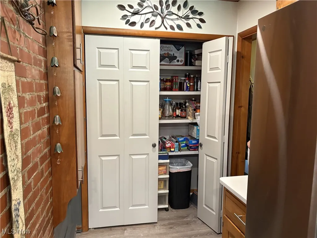 Large pantry with double doors