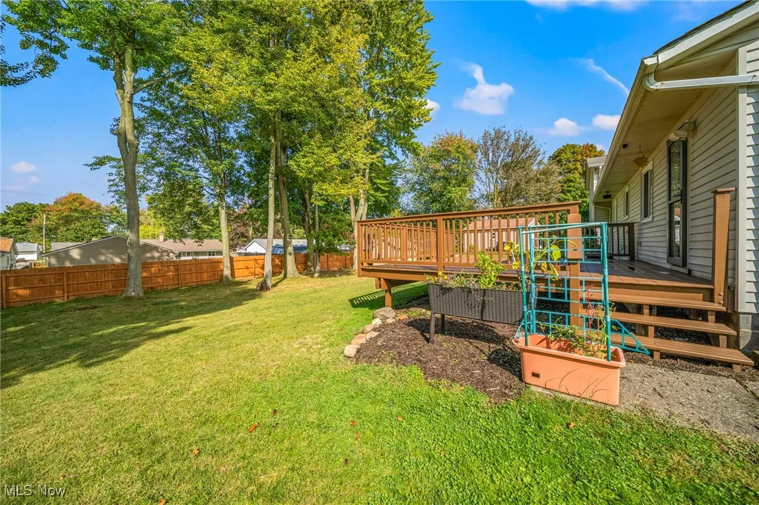 Newer Privacy fence along back of the property