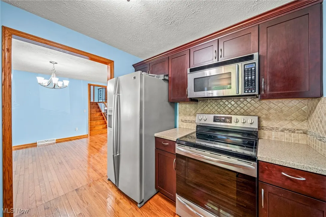 Built in appliances Corian tops