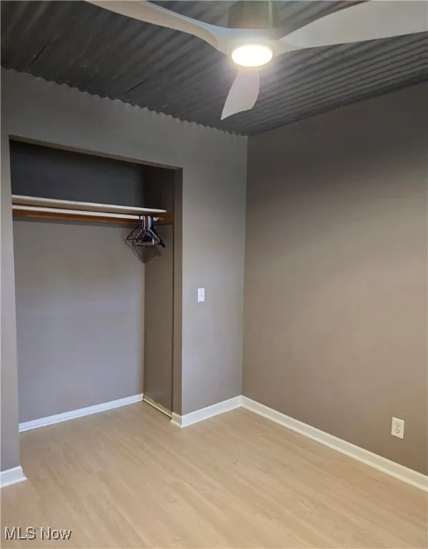 View of closet area in bedroom