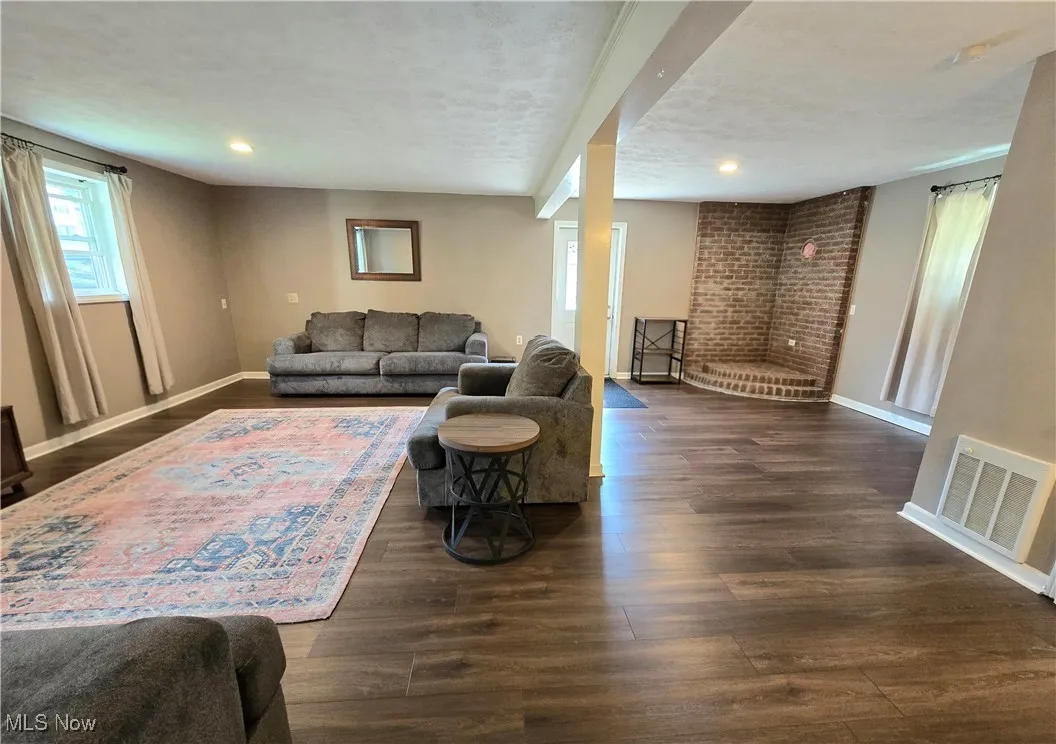 Lower level recreational/ living room area