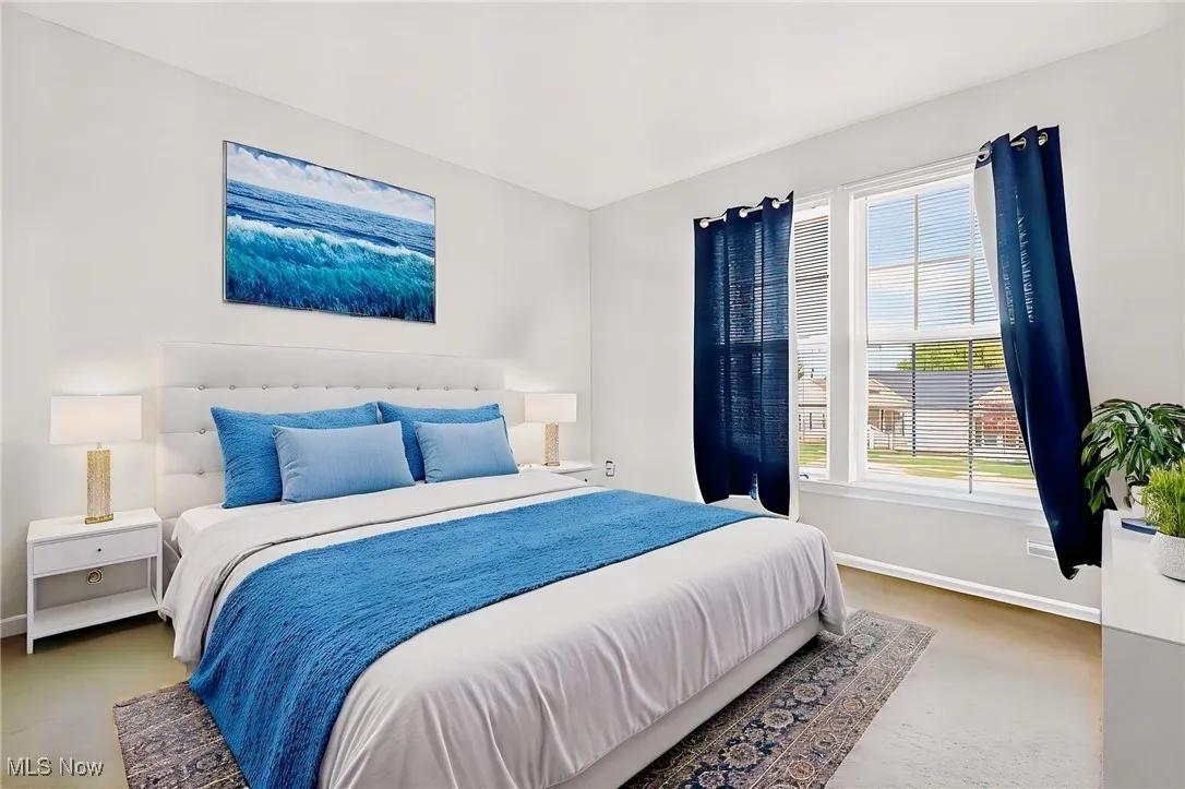 Bedroom virtually staged