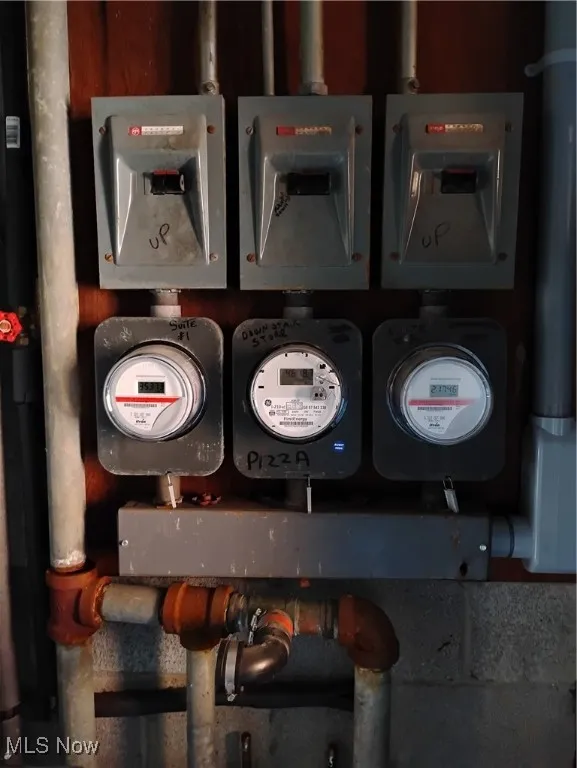 Utility room with electric panels