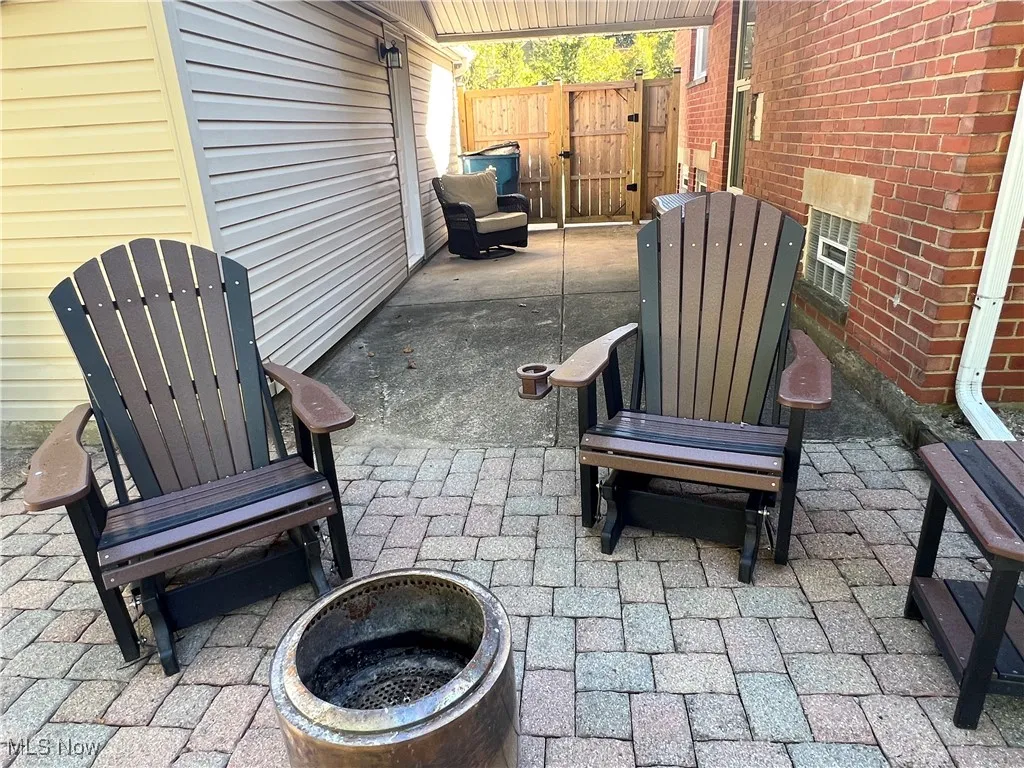 View of patio / terrace featuring a gate