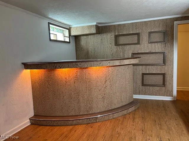 Unique, wet bar in rec room
