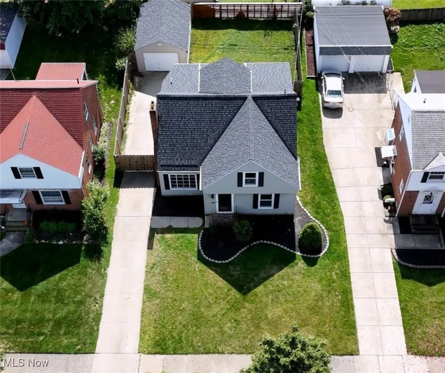 View from above of property