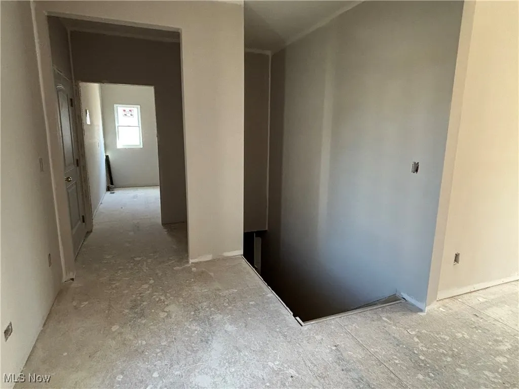 View from entry towards laundry room