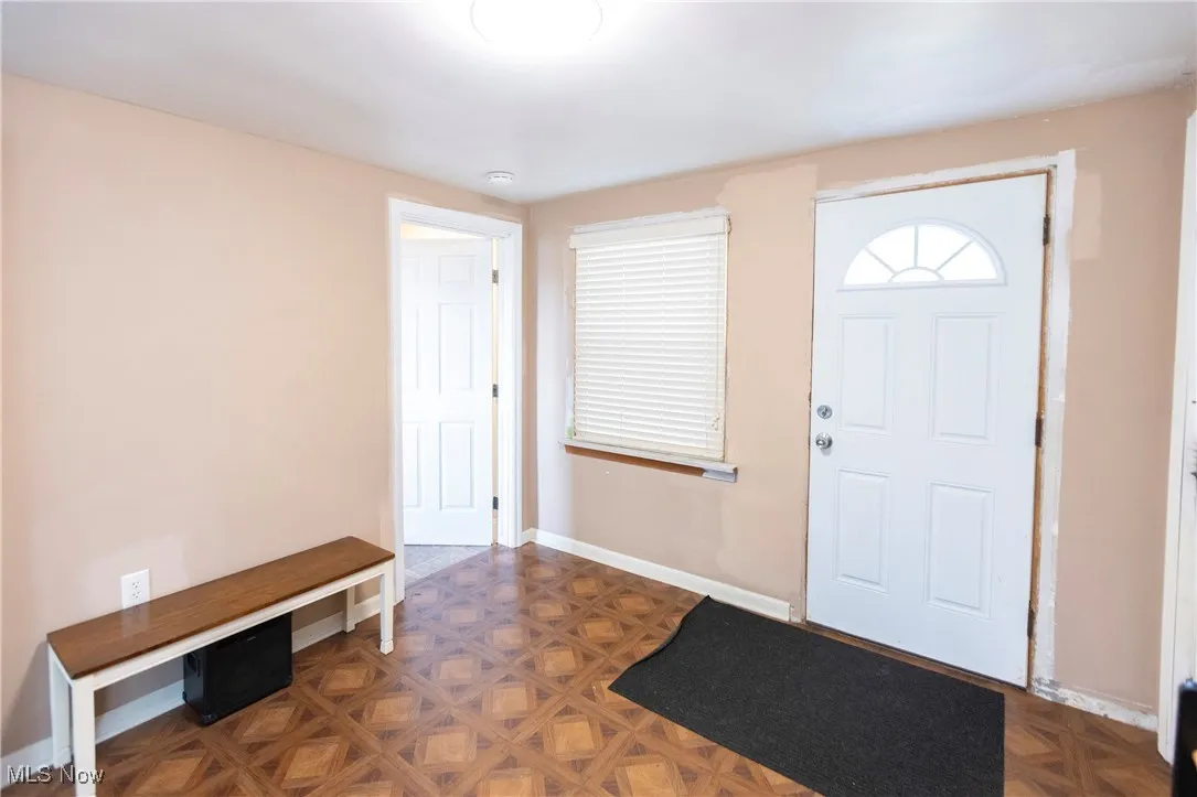 Mudroom between garage and house with separate entrance