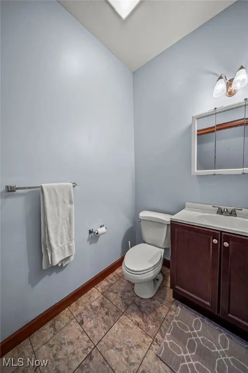First floor half bath
