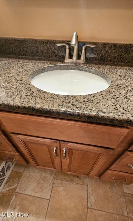 Bathroom view of vanity