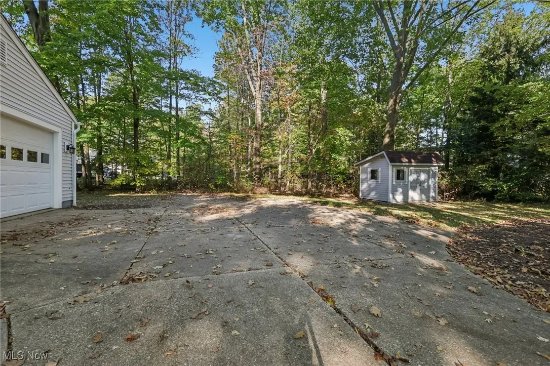 View from driveway