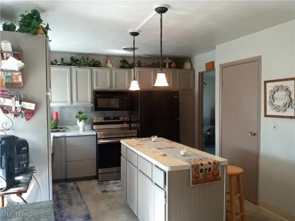 Updated kitchen with island