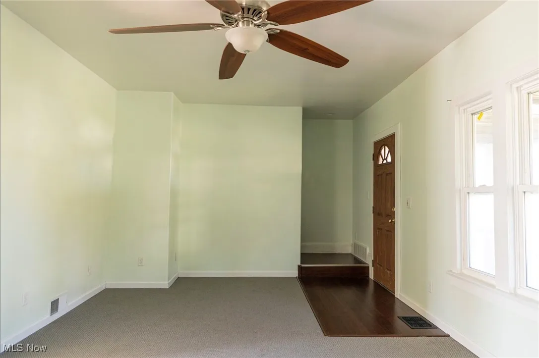 Another view of entry and living room area