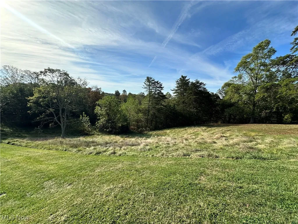 View of grassy yard featuring a view of countryside
