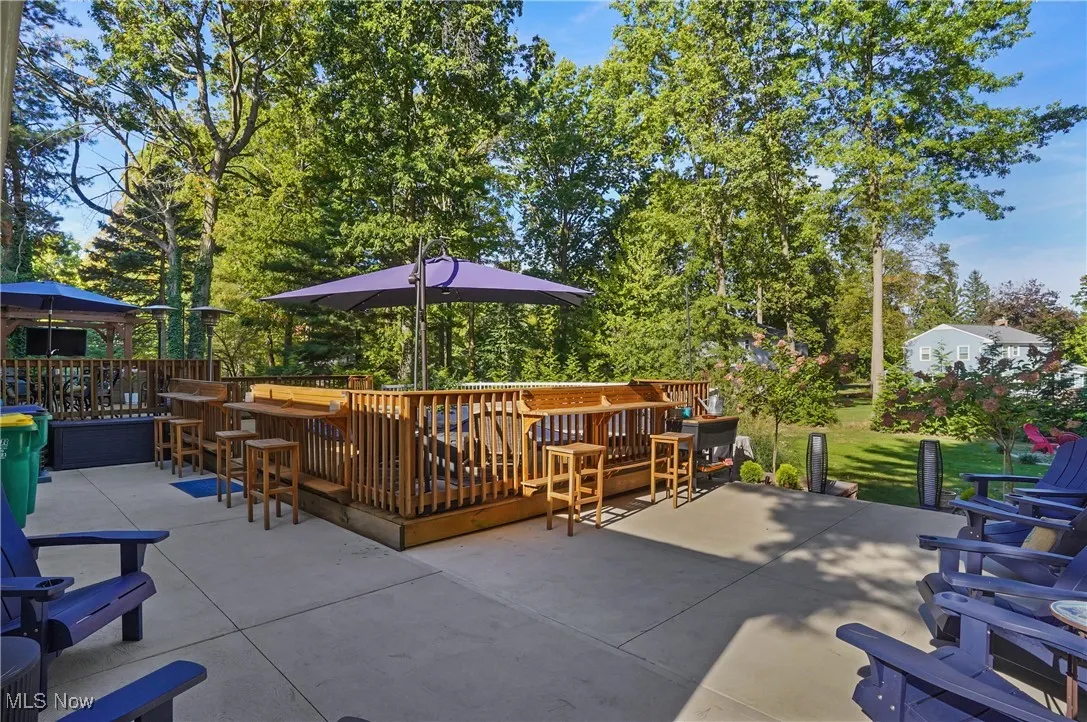 patio and pool deck