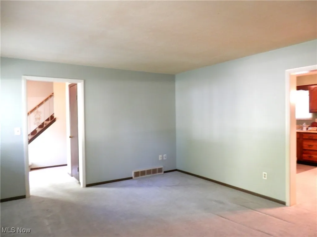 Living room leads to dining room
