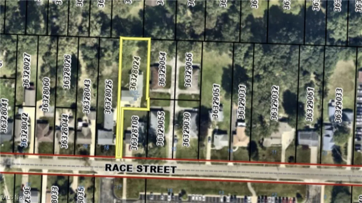 overhead map - showing flagshape lot.