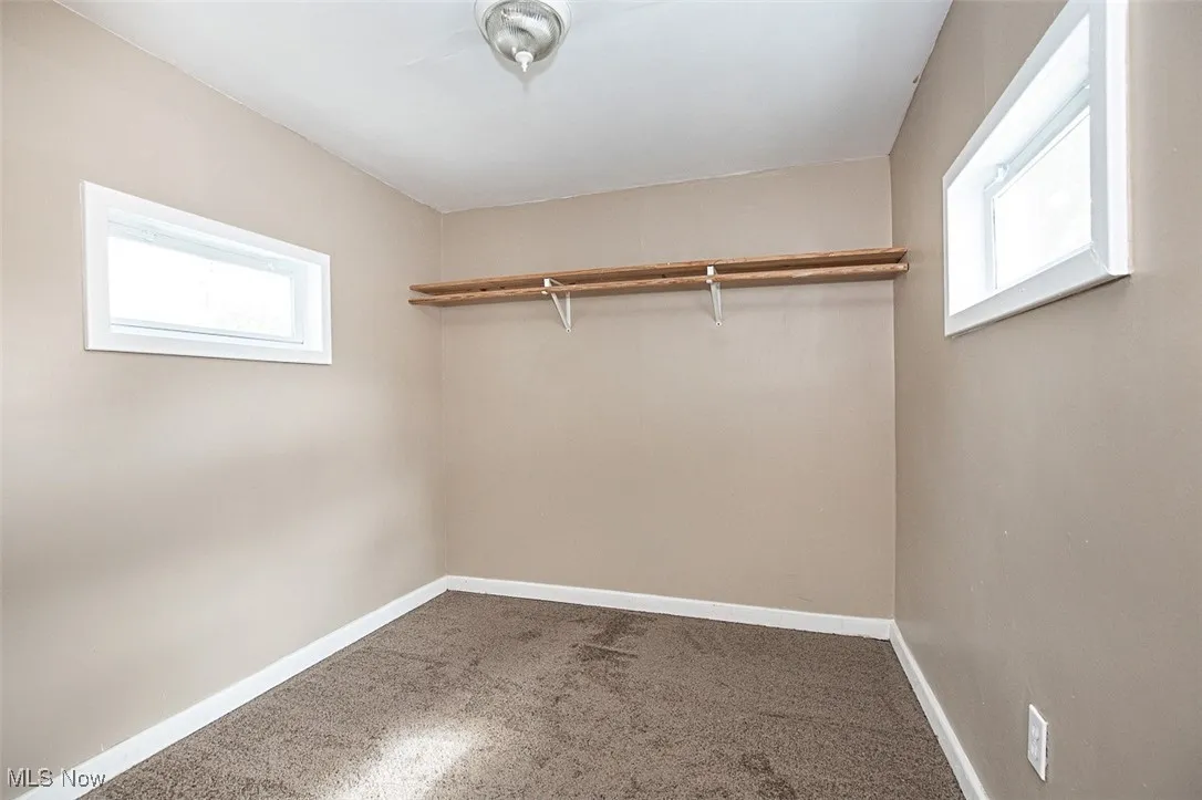 Upstairs Walk-In Closet in Bedroom