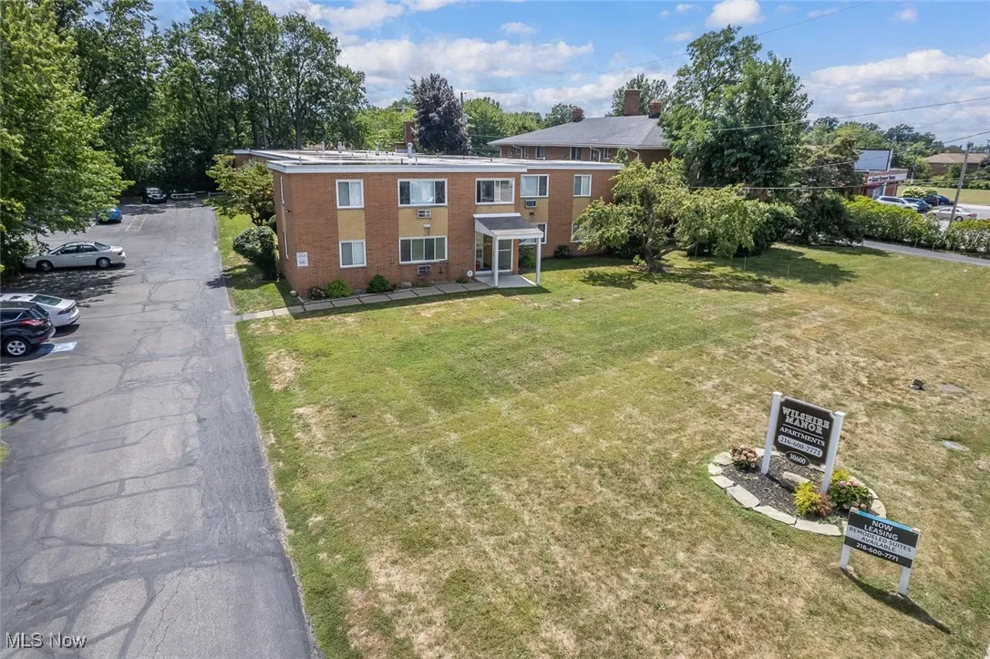 View from above of property
