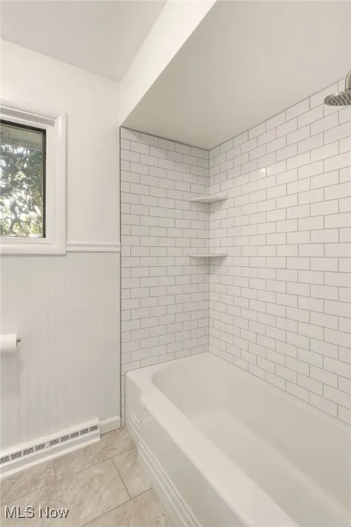 New custom tiled shower