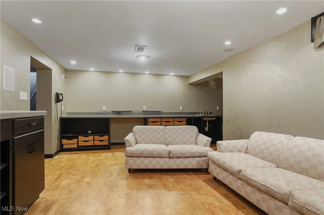 Finished lower level