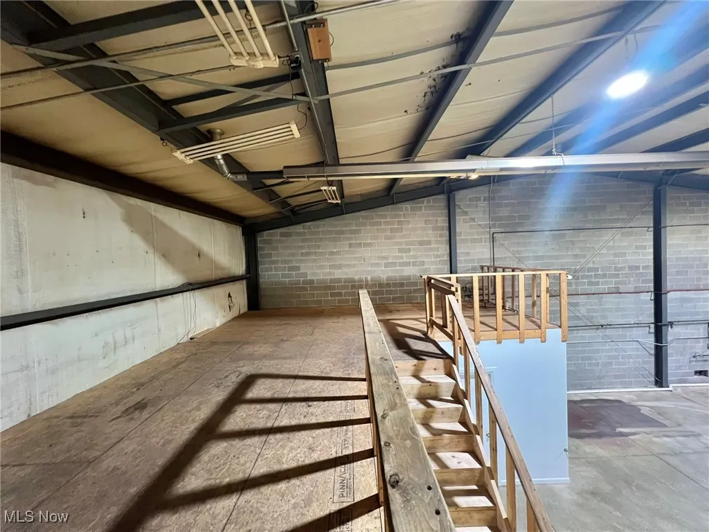 Basement with a garage