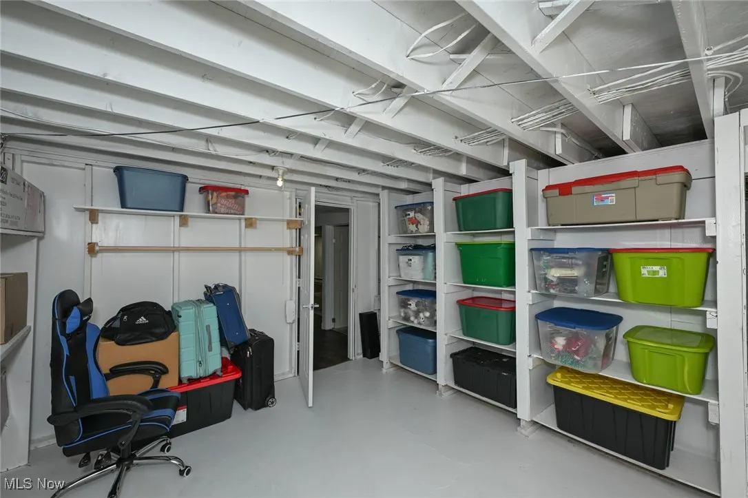 View of storage room