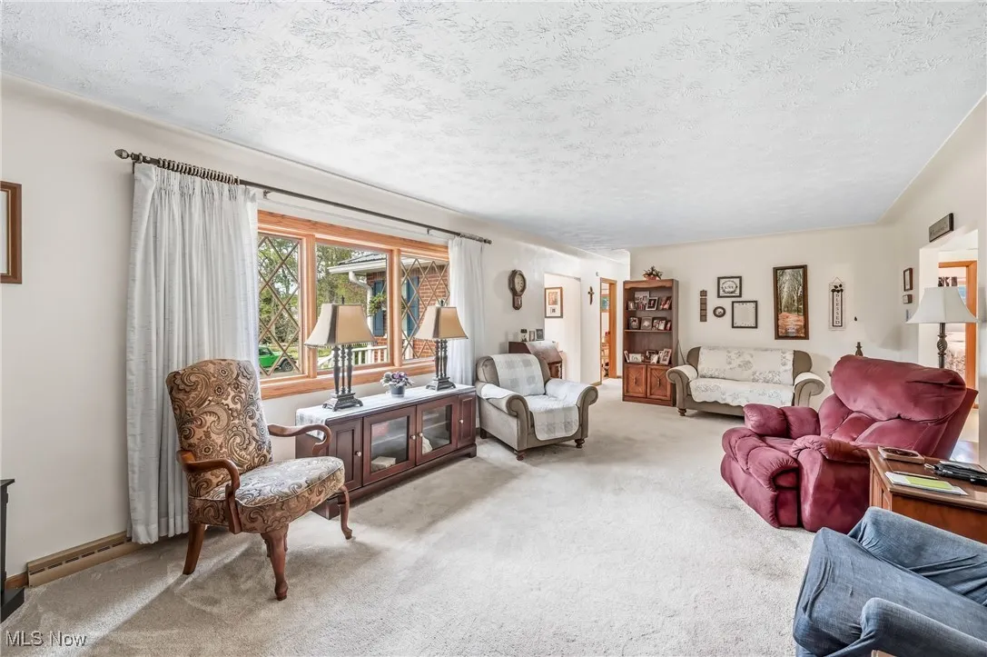 Expansive well lit living room