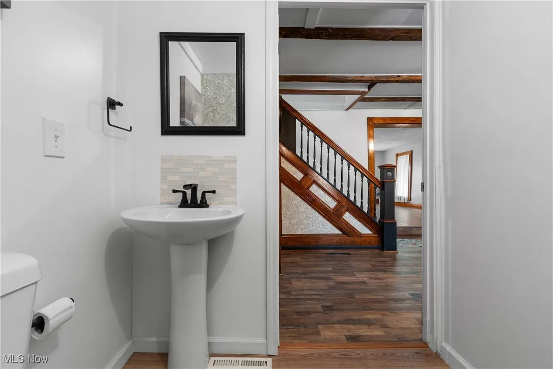 half bath with laundry