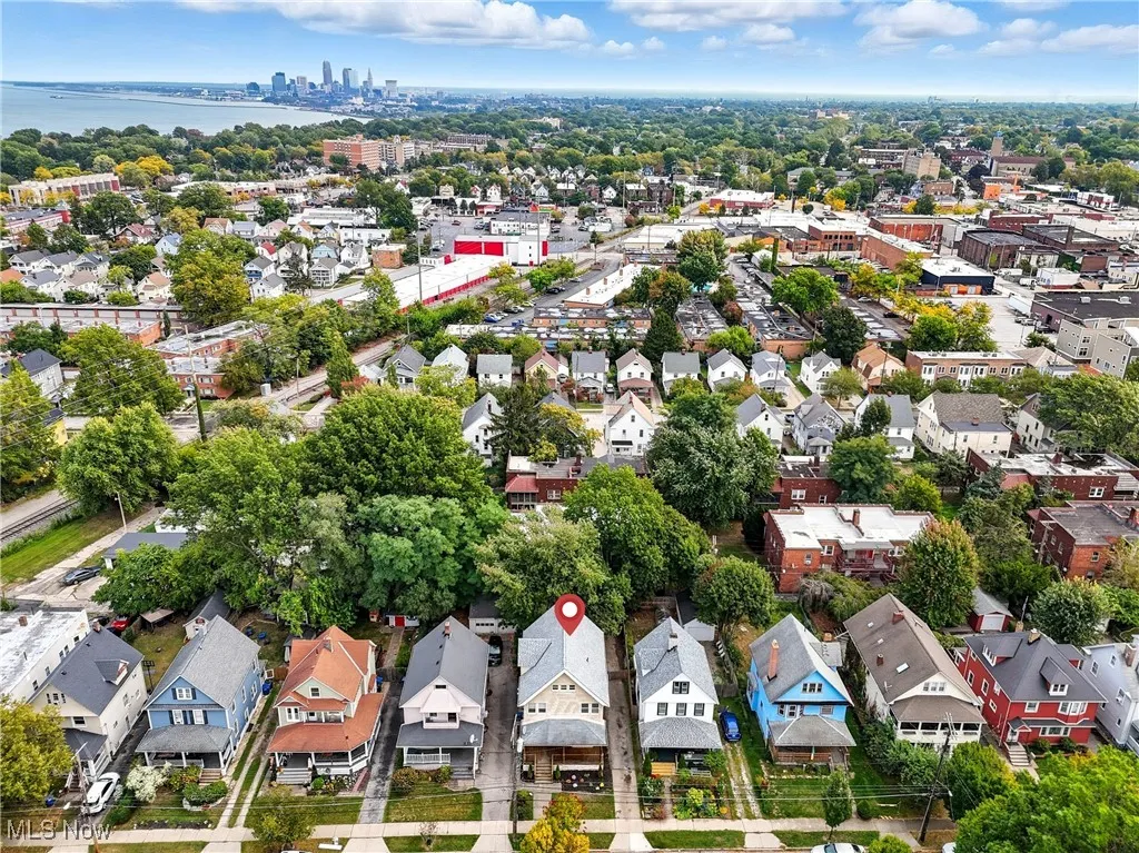View of urban area with nearby suburban area