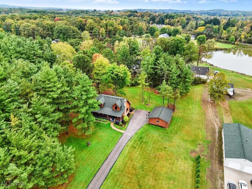 Bird's eye view of a large 2.7 acre lot
