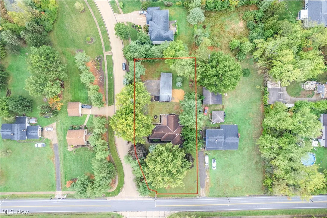 View of property location with property parcel outlined