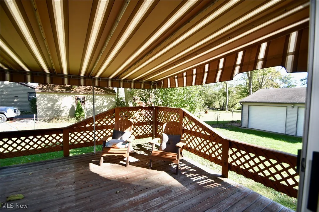 View of deck