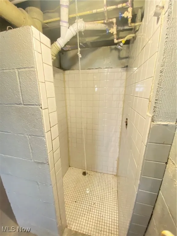 Bathroom featuring a shower stall