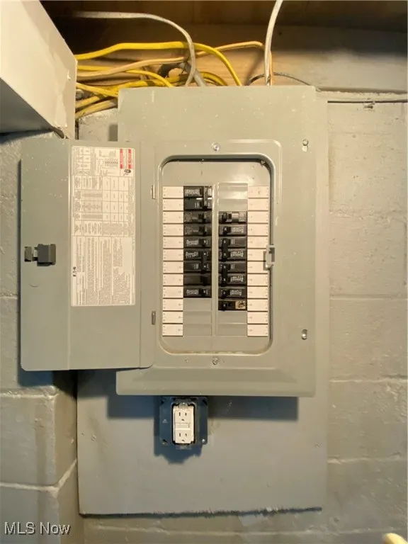 Utility room featuring electric panel
