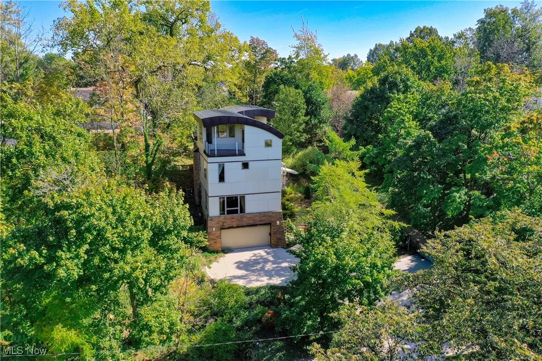 Aerial view of property