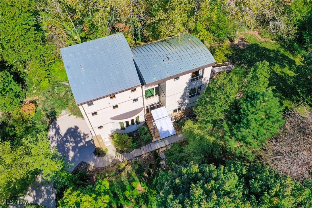 View from above of property