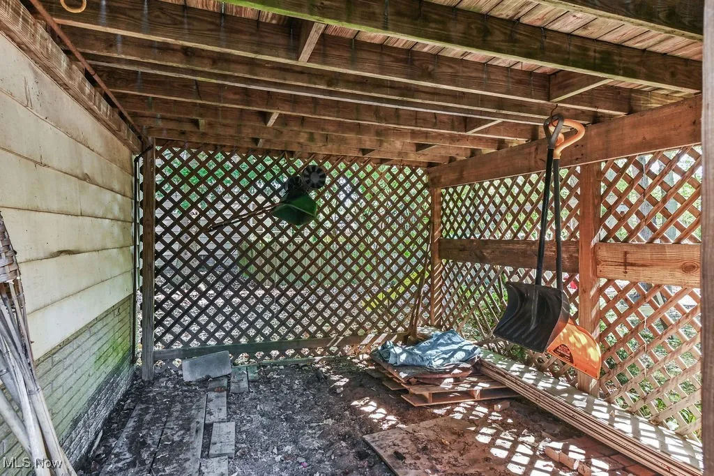 Outdoor storage under back deck