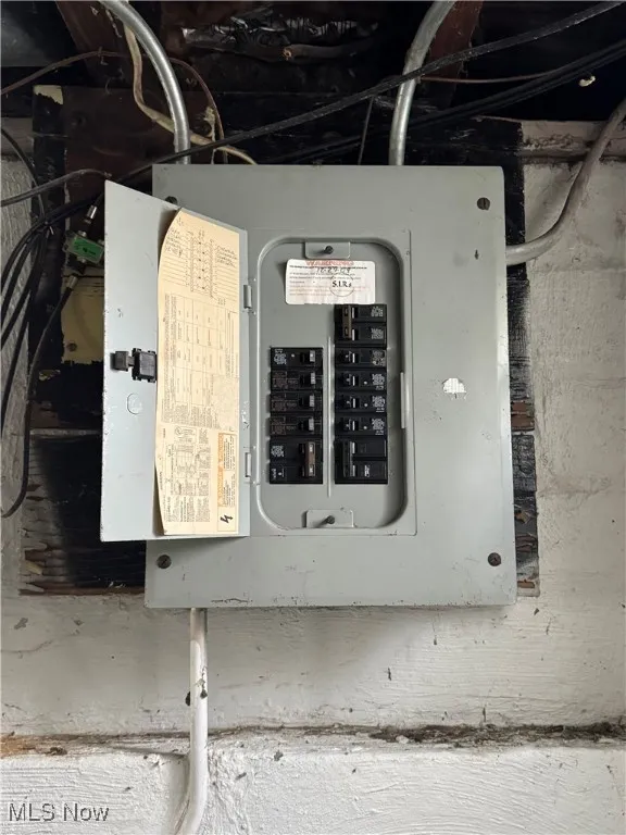 Utility room with electric panel