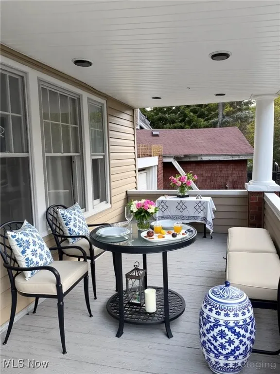 View of deck