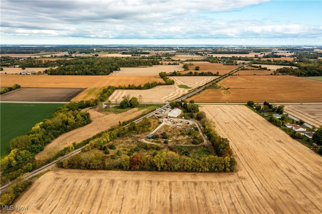 View of rural area featuring large plots for crops