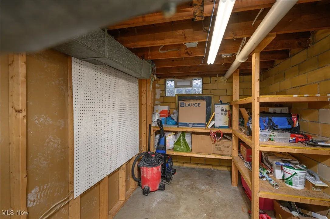 View of storage area