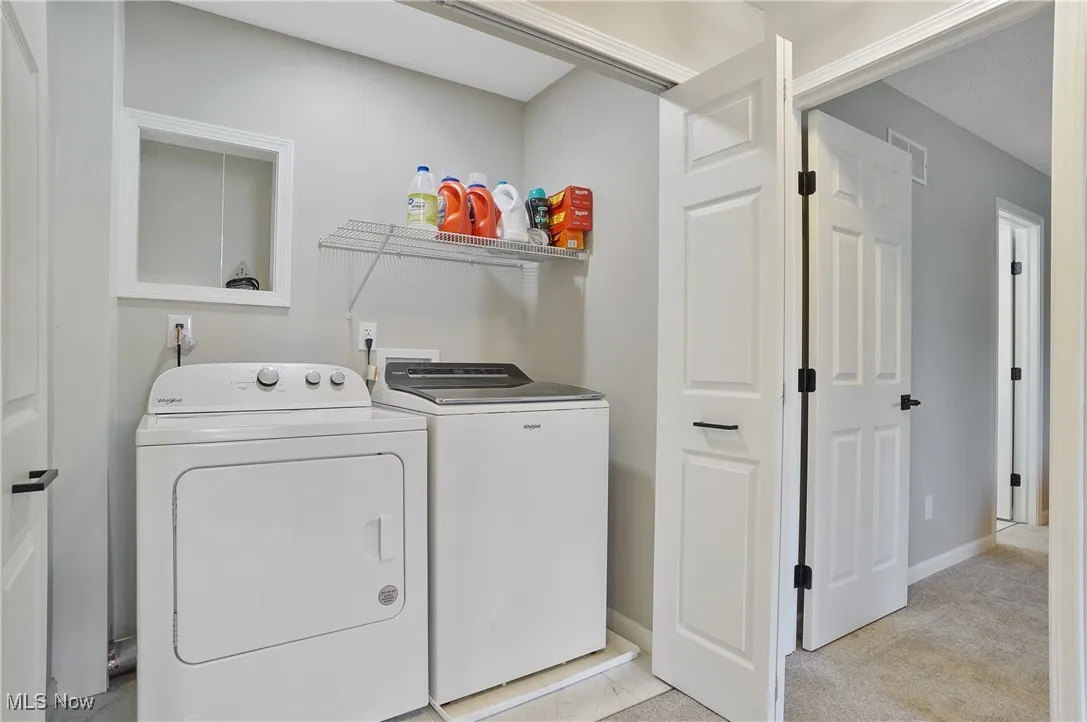 Second floor laundry room