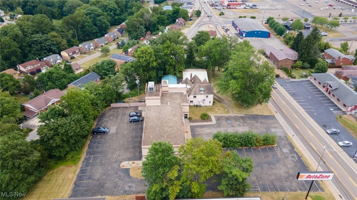 Aerial view of property's location