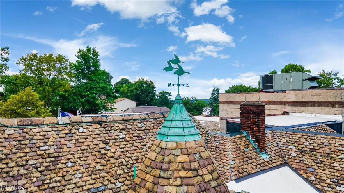 Exterior view of a chimney